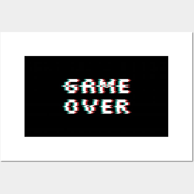 Game Over Wall Art by Snowman store